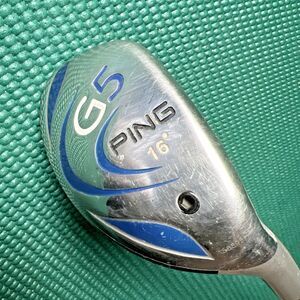 PING G5 Hybrid 16°  Graphite Shaft  TFC 100 Stiff Flex. 38.75" RH